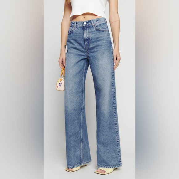 Reformation Cary High Rise Slouchy wide leg jean - Picture 3 of 14